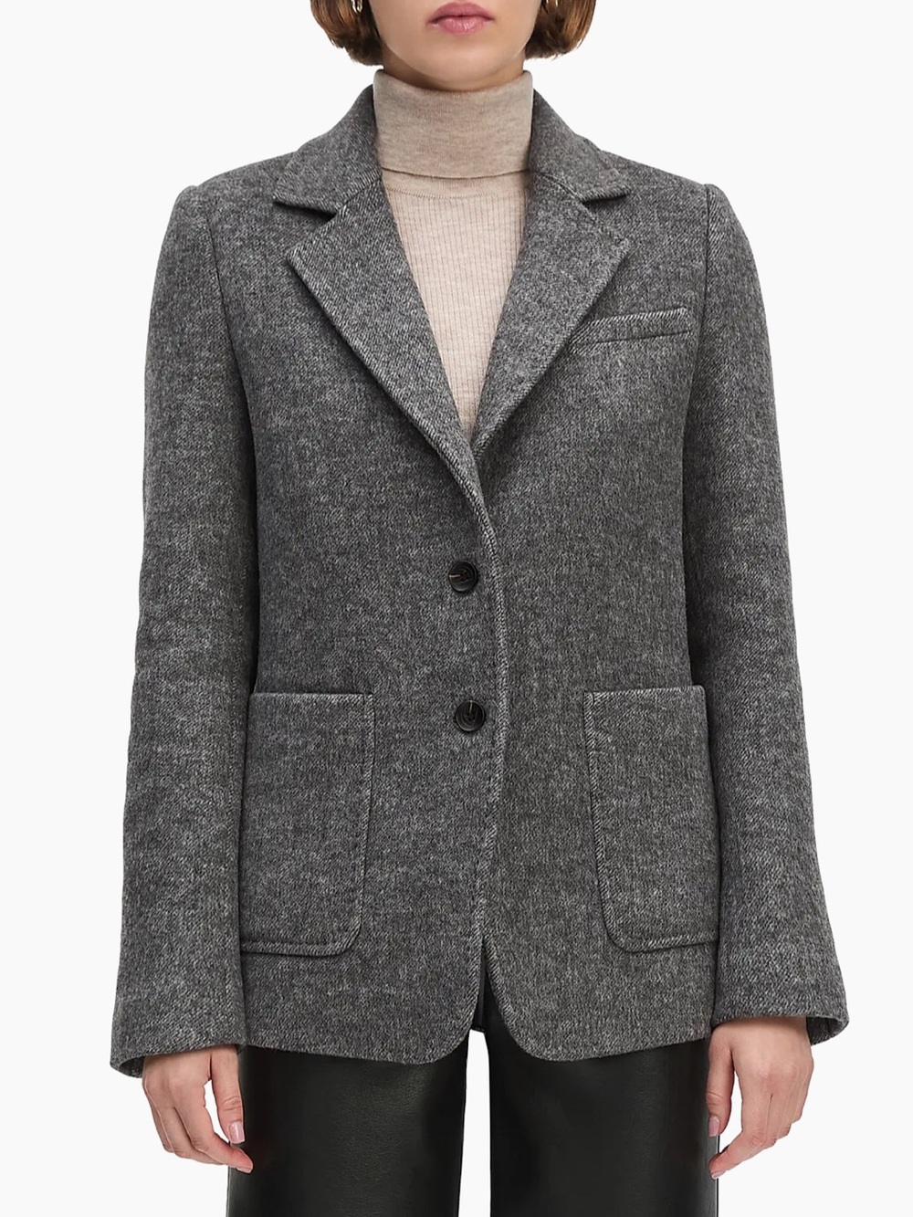 NWT Favorite Daughter Cheshire Wool-Blend Blazer Coat Size L , Runs Big $428